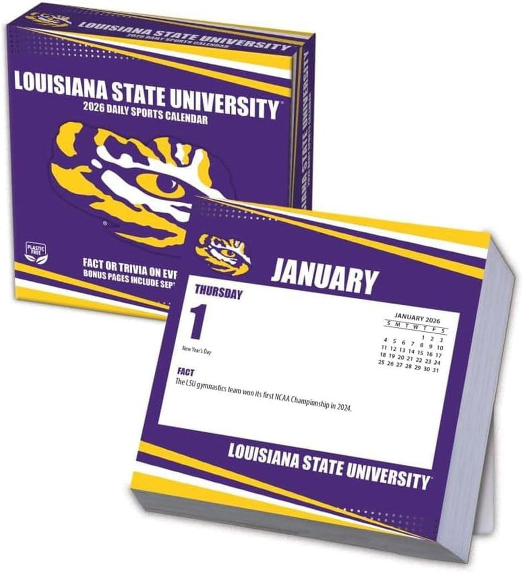 Turner LSU Tigers 2026 Daily Box Calendar