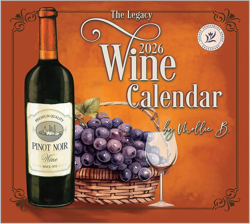 Legacy Wine 2026 Wall Calendar