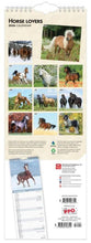 Load image into Gallery viewer, Browntrout Horse Lovers 2026 5.7 x 16.5 Slimline Wall Calendar
