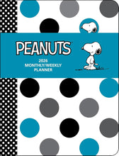Load image into Gallery viewer, Andrews McMeel Peanuts® 12-Month 2026 Monthly/Weekly Planner Calendar
