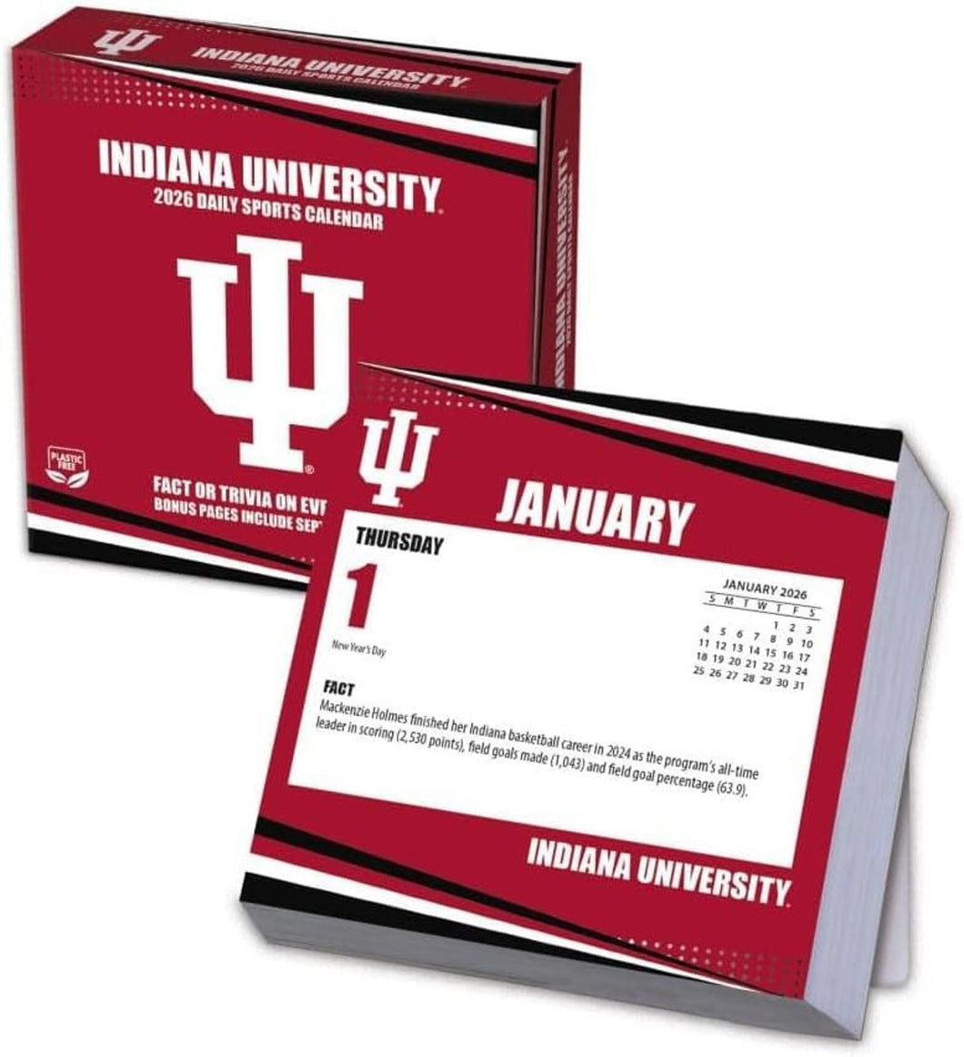 Turner Indiana Hoosiers 2026 Daily Box Calendar