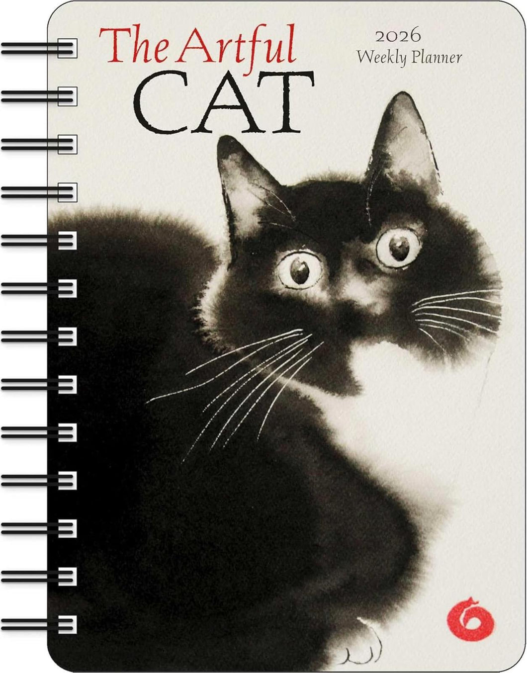 Amber Lotus The Artful Cat 2026 Weekly Planner Calendar