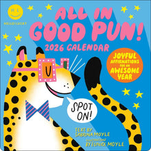 Load image into Gallery viewer, Harry Abrams Hello!Lucky All in Good Pun 12x12 2026 Wall Calendar

