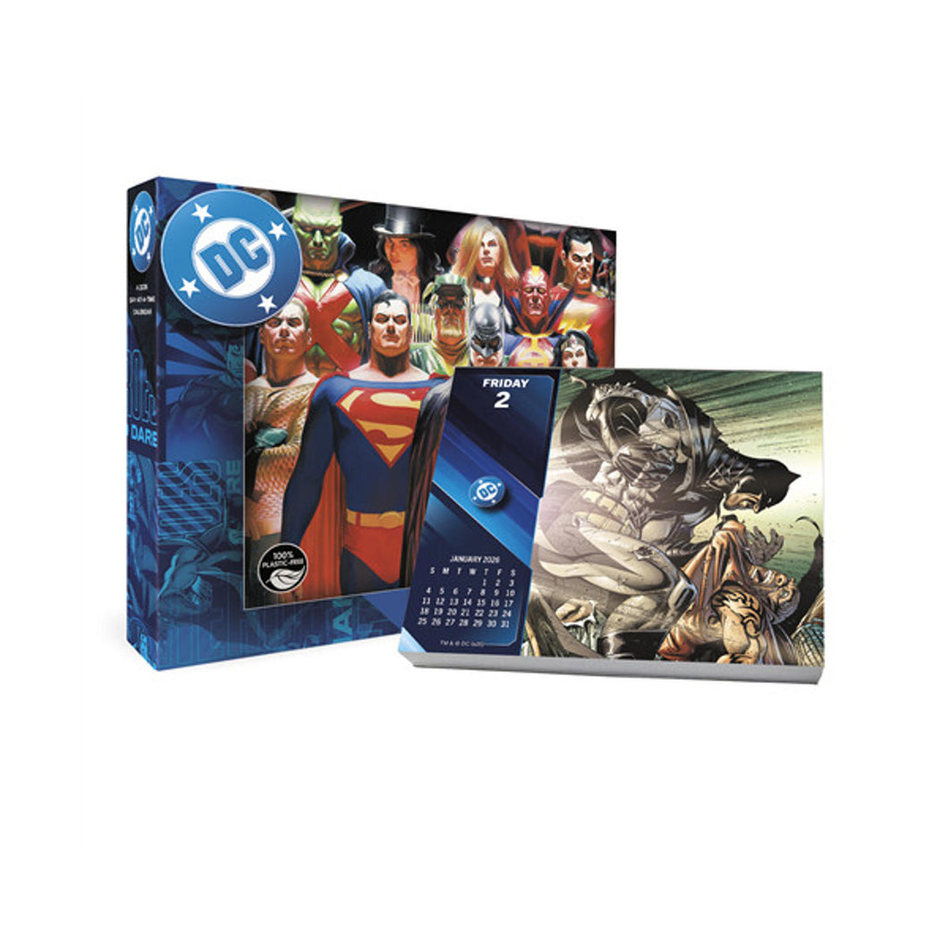 Trends International DC Comics 2026 Day-at-a-Time Box Calendar