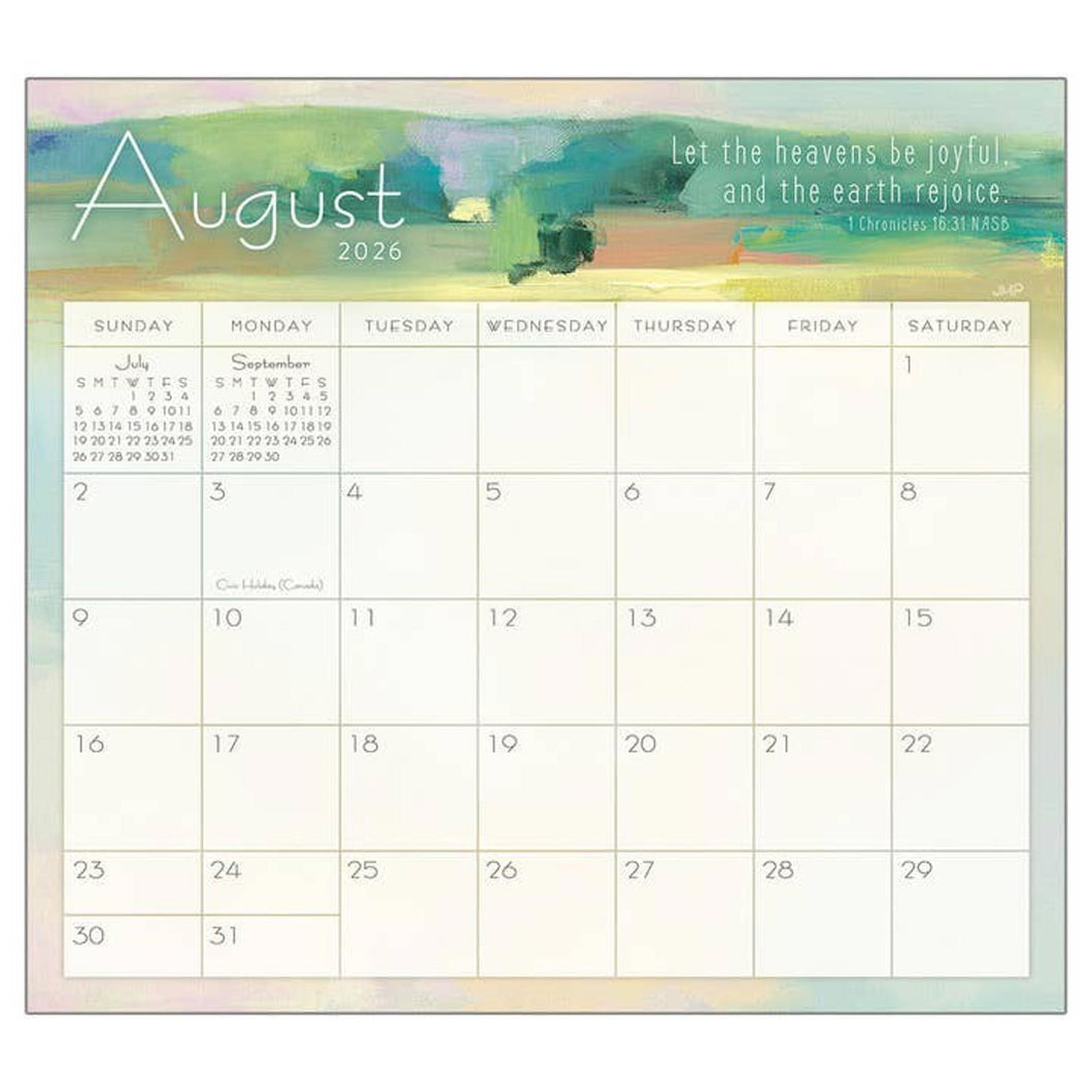 Legacy Hopeful Horizons Faith 2026 Magnetic Calendar Pad