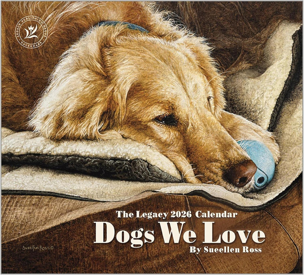 Legacy Dogs We Love 2026 Wall Calendar