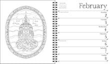 Load image into Gallery viewer, Andrews McMeel Johanna Basford 12-Month 2026 Weekly Coloring Calendar
