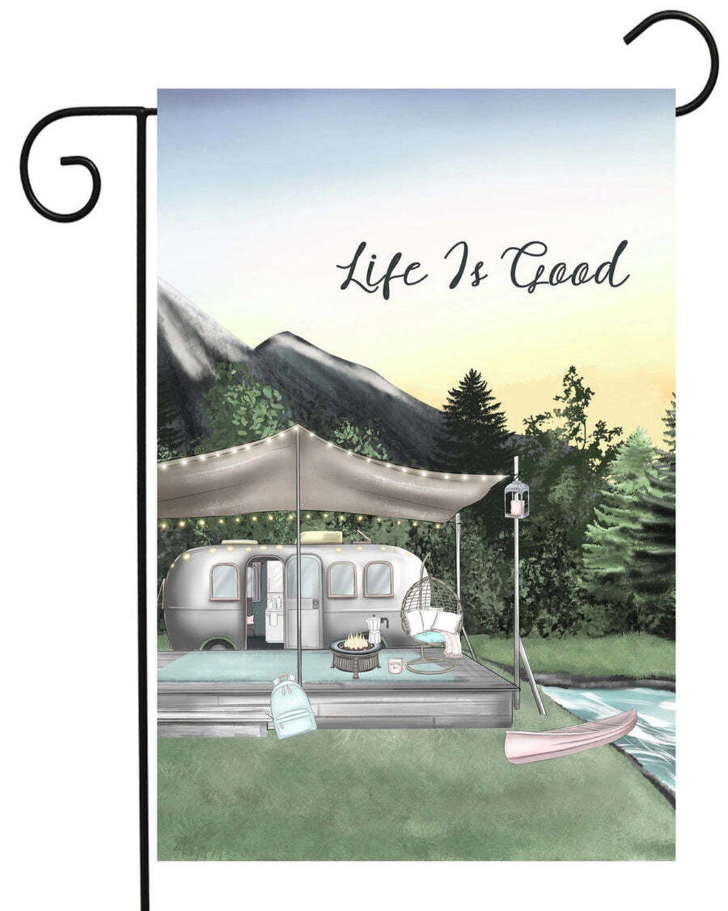Flags Galore Life Is Good Camper Garden Flag