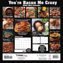 Load image into Gallery viewer, Turner You&#39;re Bacon Me Crazy 12x12 Photo 2026 Wall Calendar
