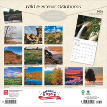 Load image into Gallery viewer, Browntrout Oklahoma Wild &amp; Scenic 2026 12 x 12 Wall Calendar
