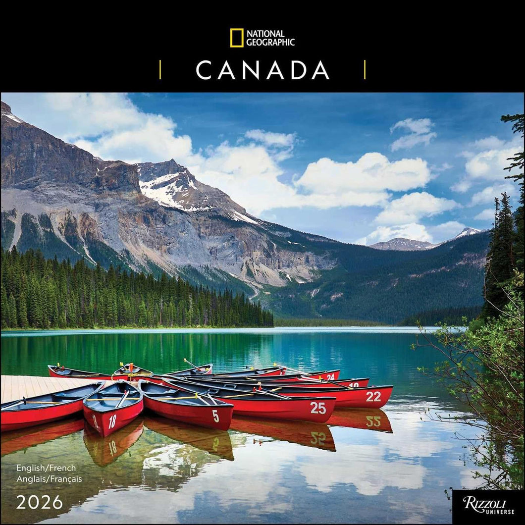 Universe National Geographic: Canada 12x12 2026 Wall Calendar