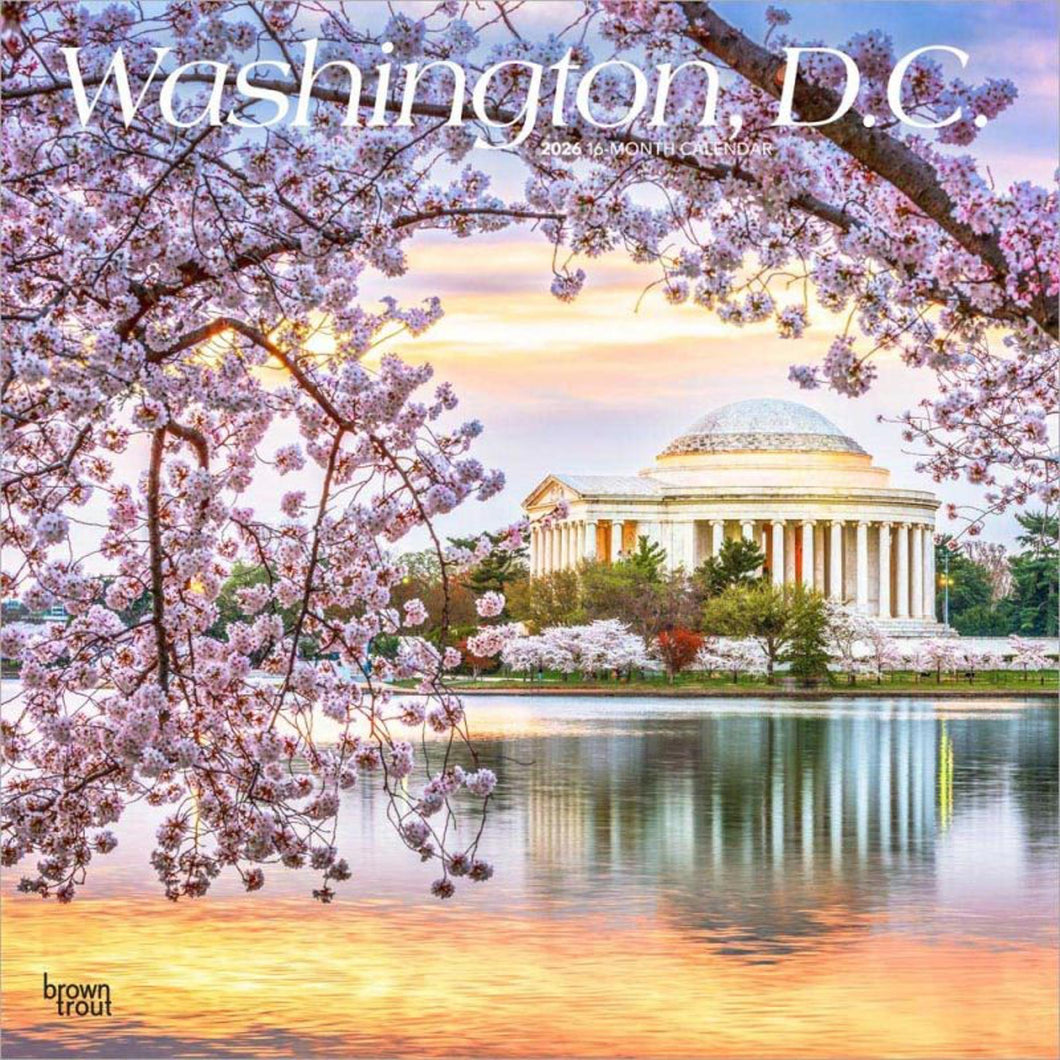 Browntrout Washington D.C. 2026 12 x 12 Wall Calendar