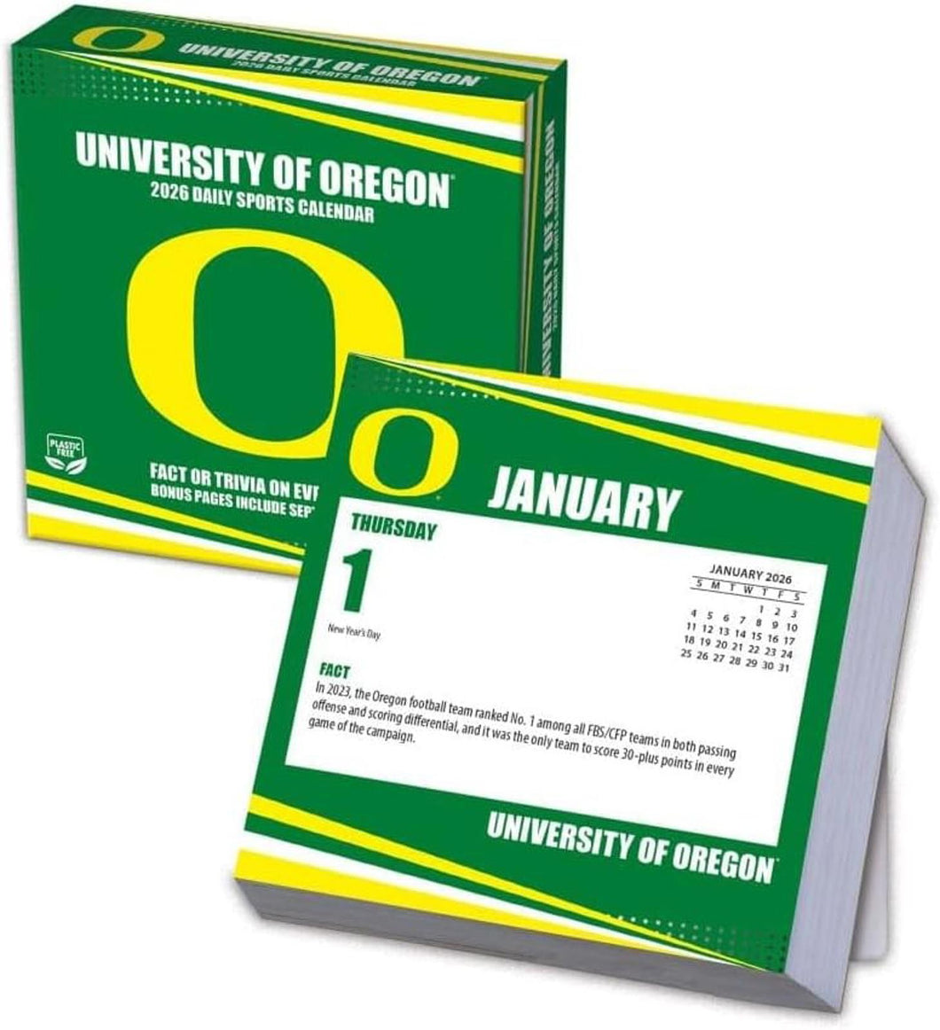Turner Oregon Ducks 2026 Daily Box Calendar