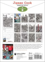 Load image into Gallery viewer, Andrews McMeel James Cook Typewriter Artist 2026 Wall Calendar
