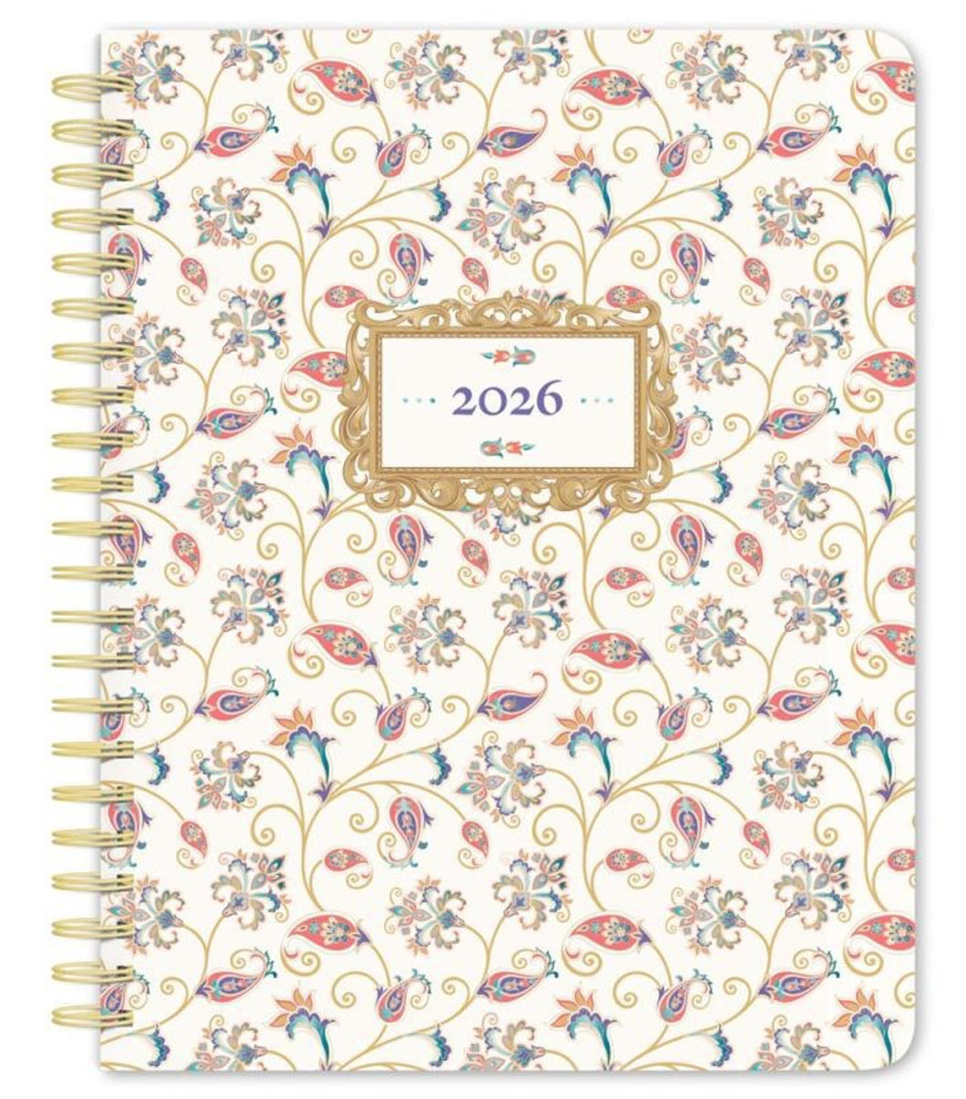 Browntrout Tuscan Delight 2026 6 x 7.75 Inch Weekly Desk Planner