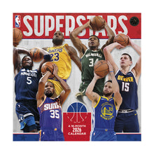 Load image into Gallery viewer, Trends International NBA Superstars 2026 12 x 12 Wall Calendar
