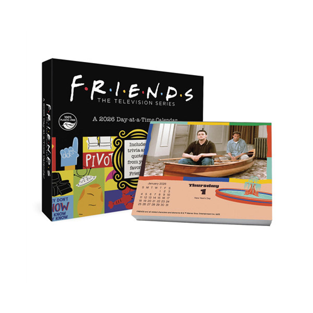 Trends International Friends 2026 Day-at-a-Time Box Calendar
