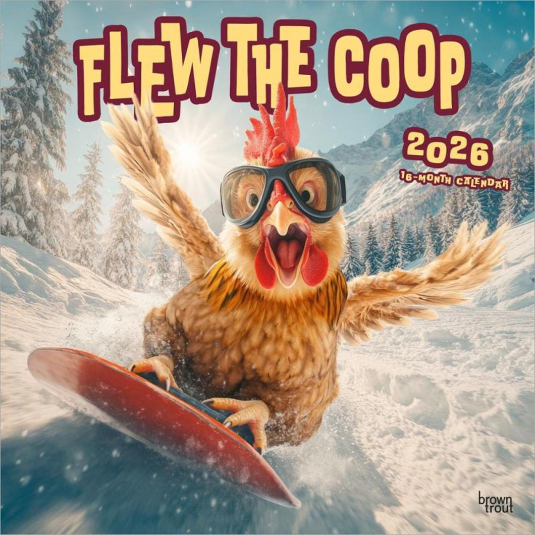 Browntrout Flew the Coop 2026 12 x 12 Wall Calendar