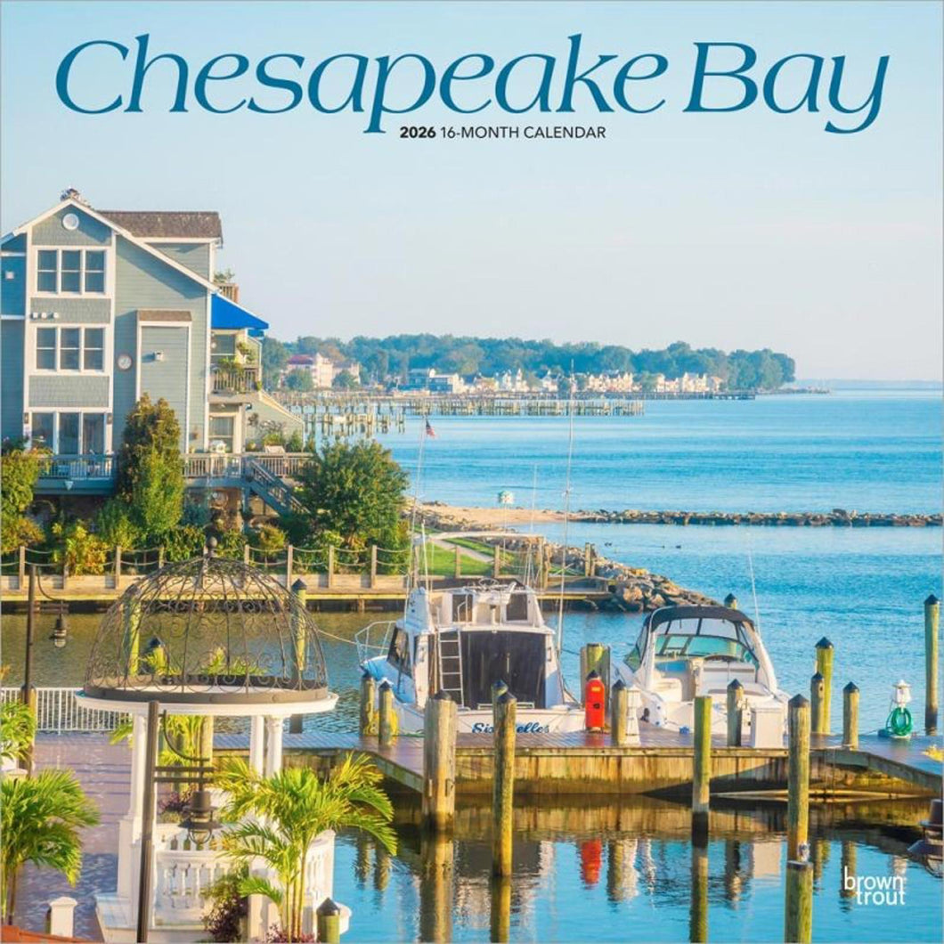 Browntrout Chesapeake Bay 2026 12 x 12 Wall Calendar
