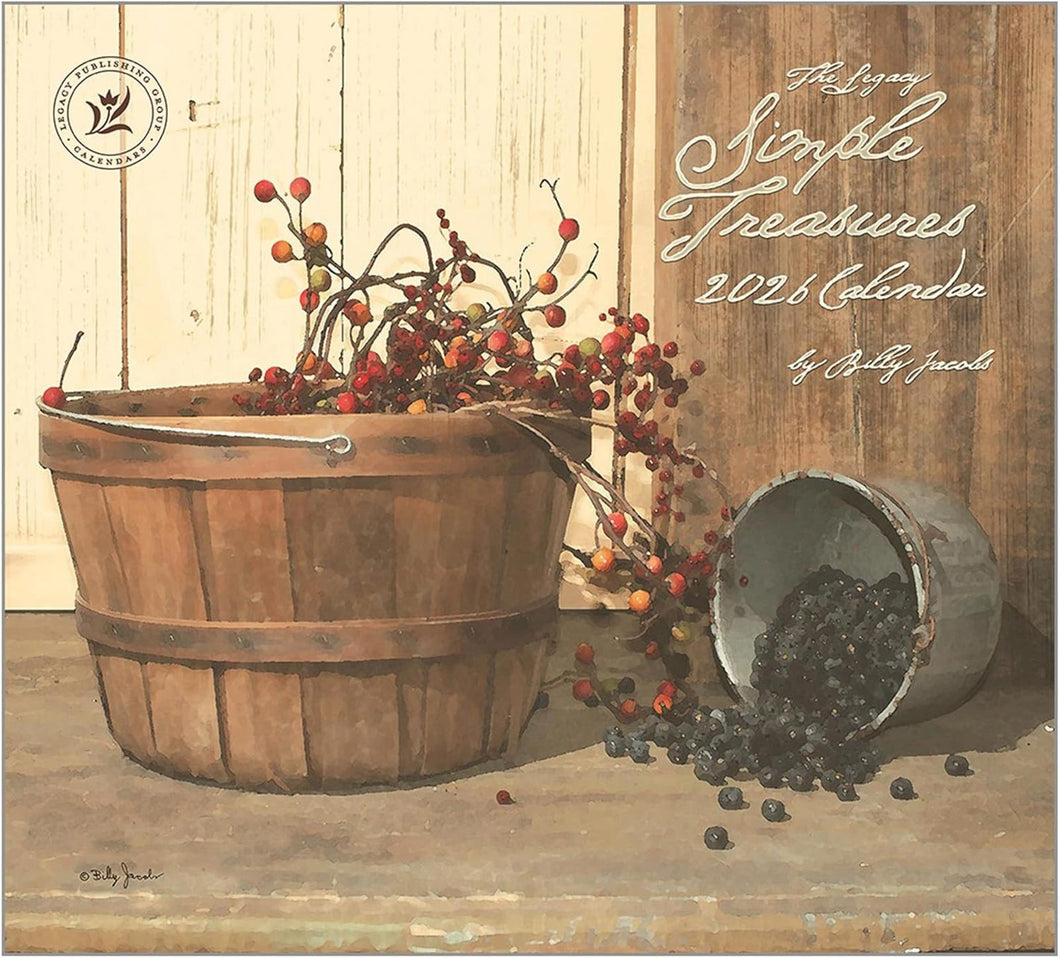 Legacy Simple Treasures 2026 Wall Calendar