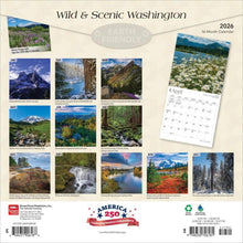 Load image into Gallery viewer, Browntrout Washington Wild &amp; Scenic 2026 12 x 12 Wall Calendar
