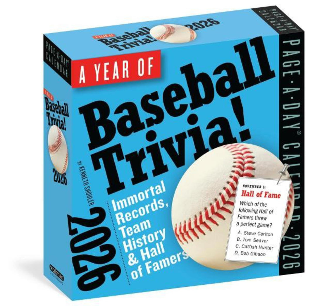 Workman Year of Baseball Trivia 2026 Page-A-Day Calendar