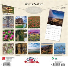 Load image into Gallery viewer, Browntrout Texas Nature 2026 12 x 12 Wall Calendar
