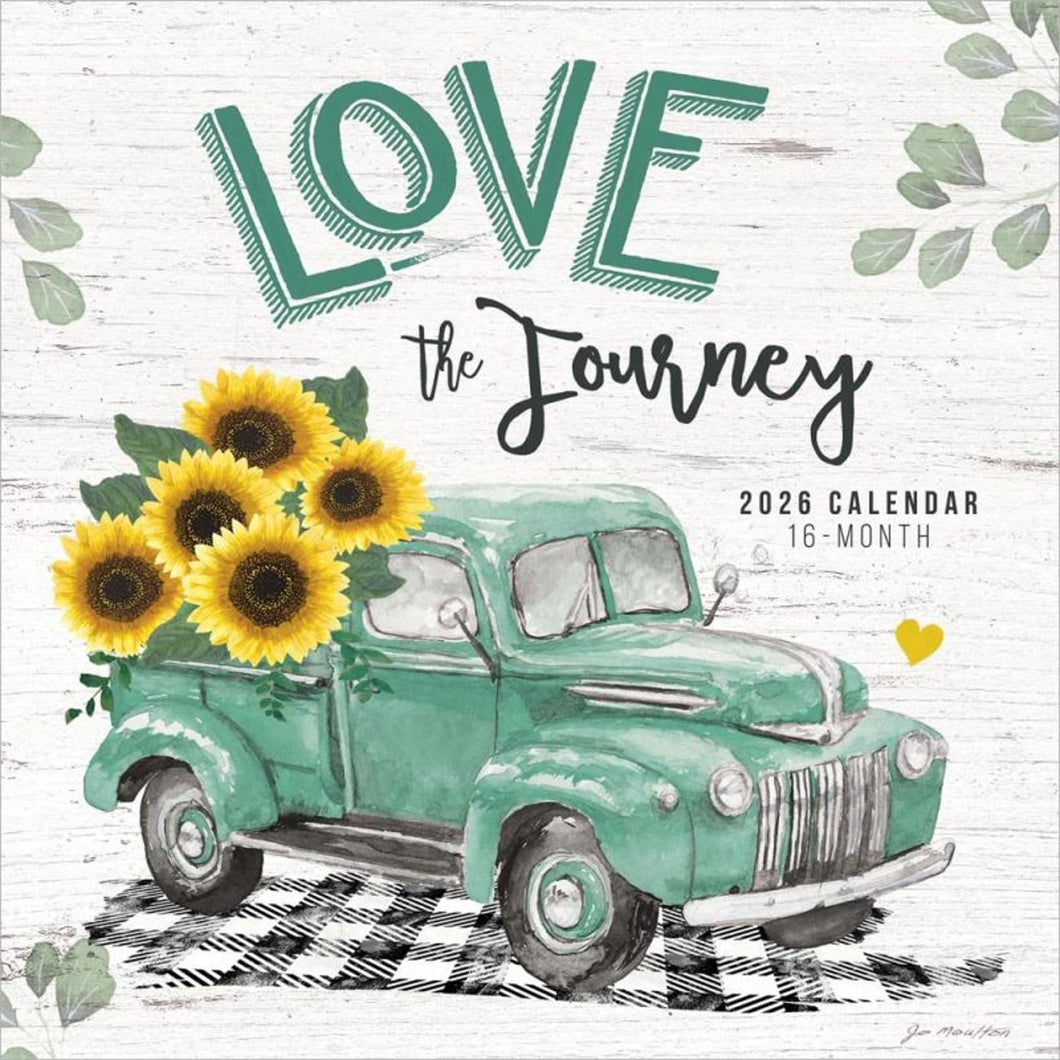 Browntrout Love the Journey 2026 12 x 12 Wall Calendar