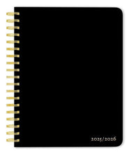 Load image into Gallery viewer, Browntrout Black Solid 2026 6 x 7.75 Inch Weekly Desk Planner
