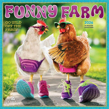 Load image into Gallery viewer, Browntrout Avanti Funny Farm OFFICIAL 2026 12 x 12 Wall Calendar
