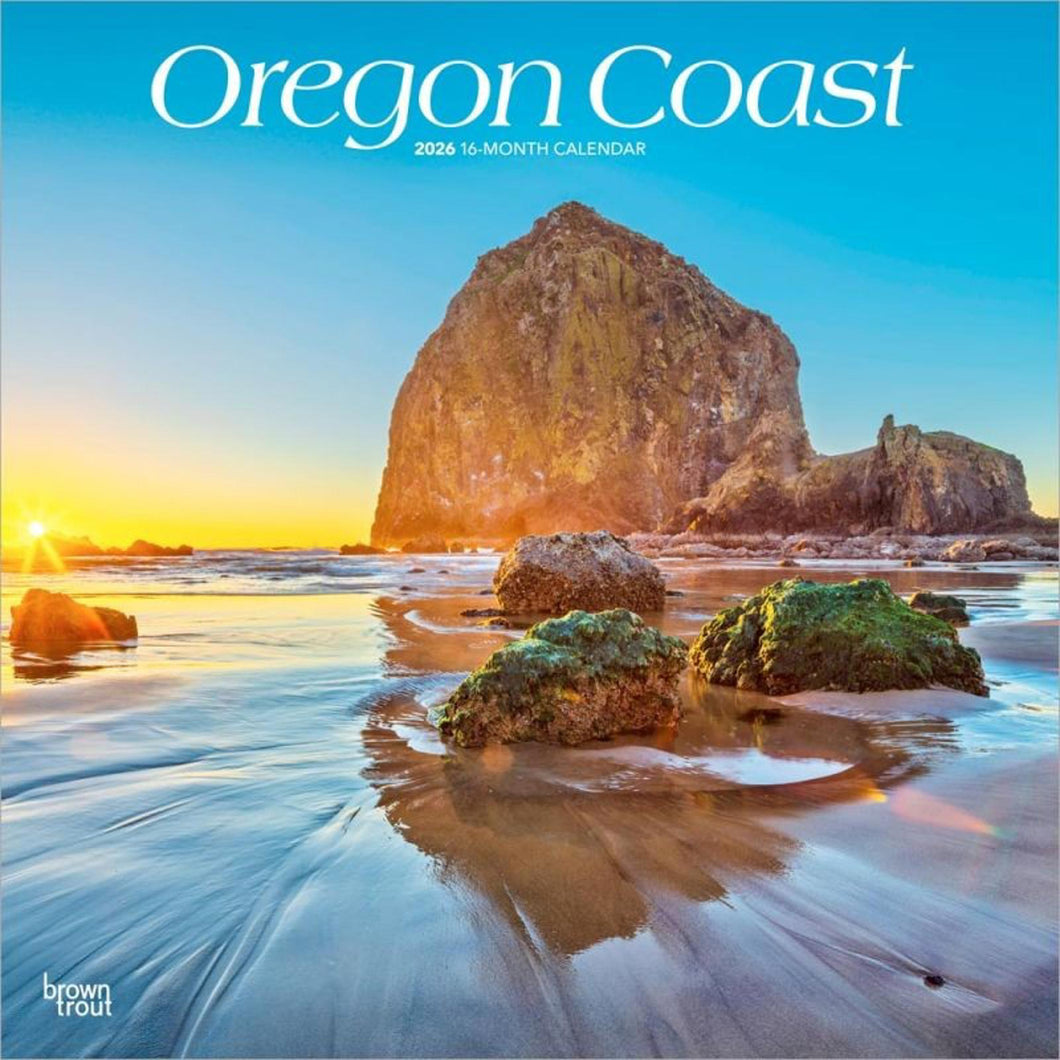 Browntrout Oregon Coast 2026 12 x 12 Wall Calendar