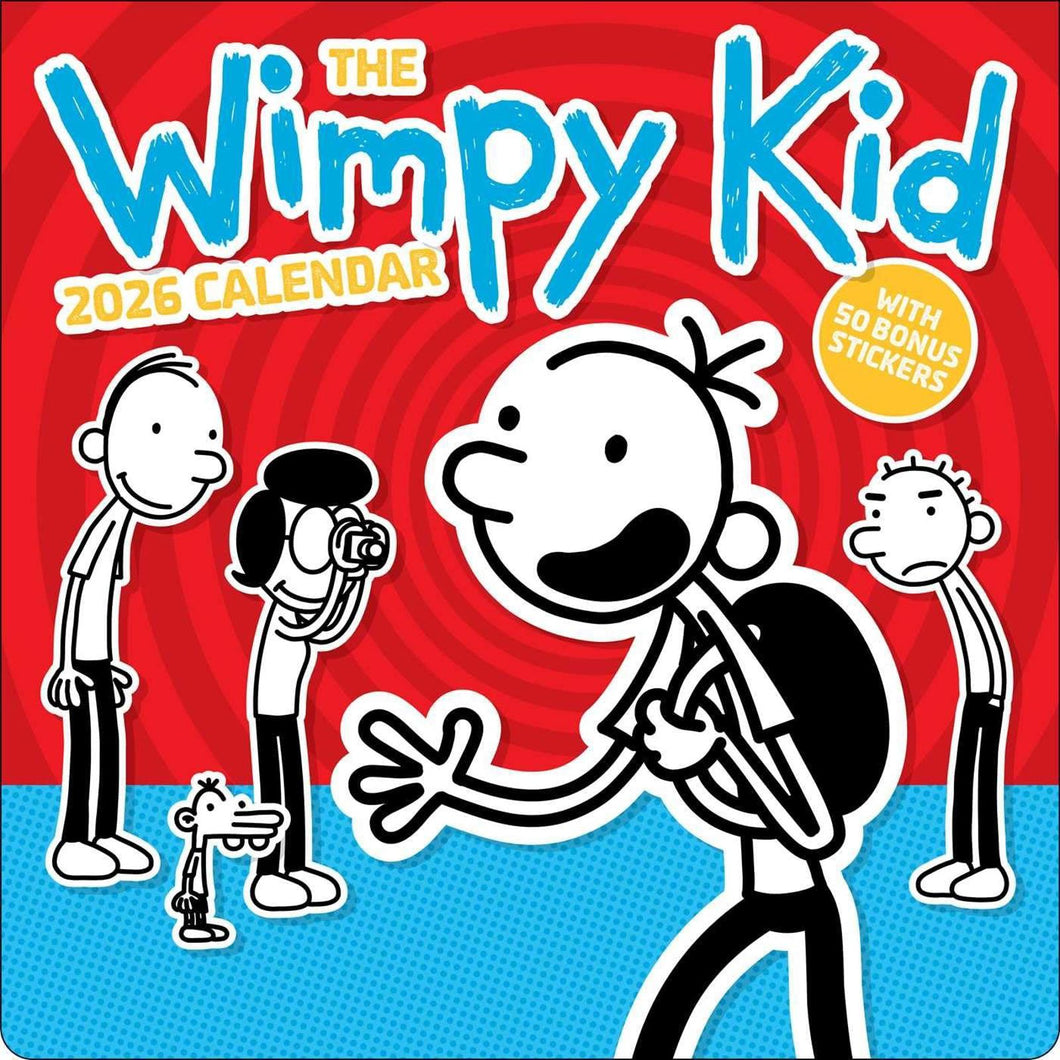 Harry Abrams Wimpy Kid 12x12 2026 Wall Calendar