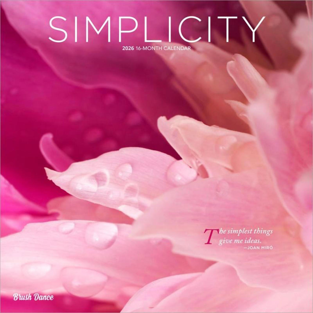 Browntrout Simplicity 2026 12 x 12 Wall Calendar