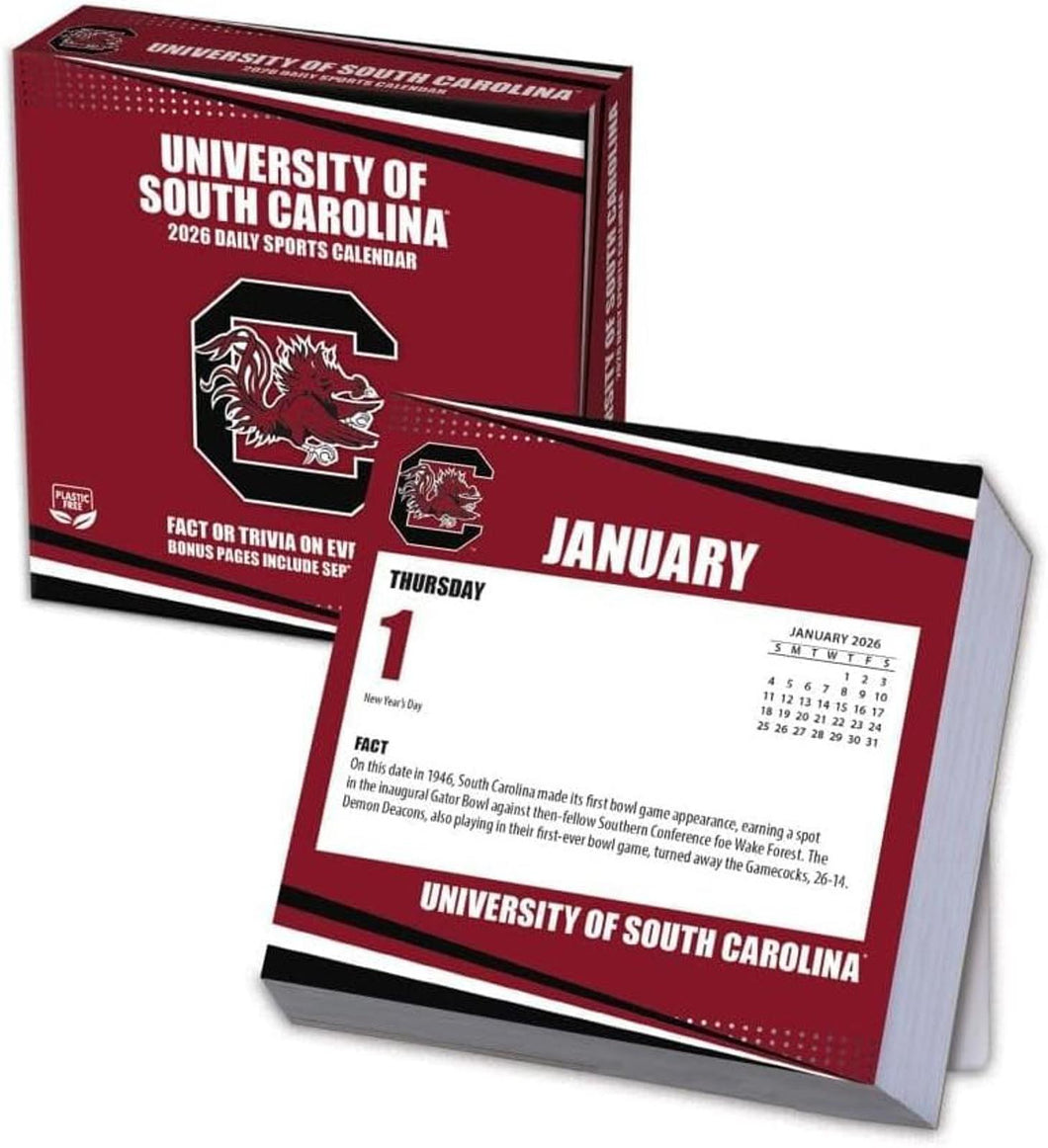 Turner South Carolina Gamecocks 2026 Daily Box Calendar