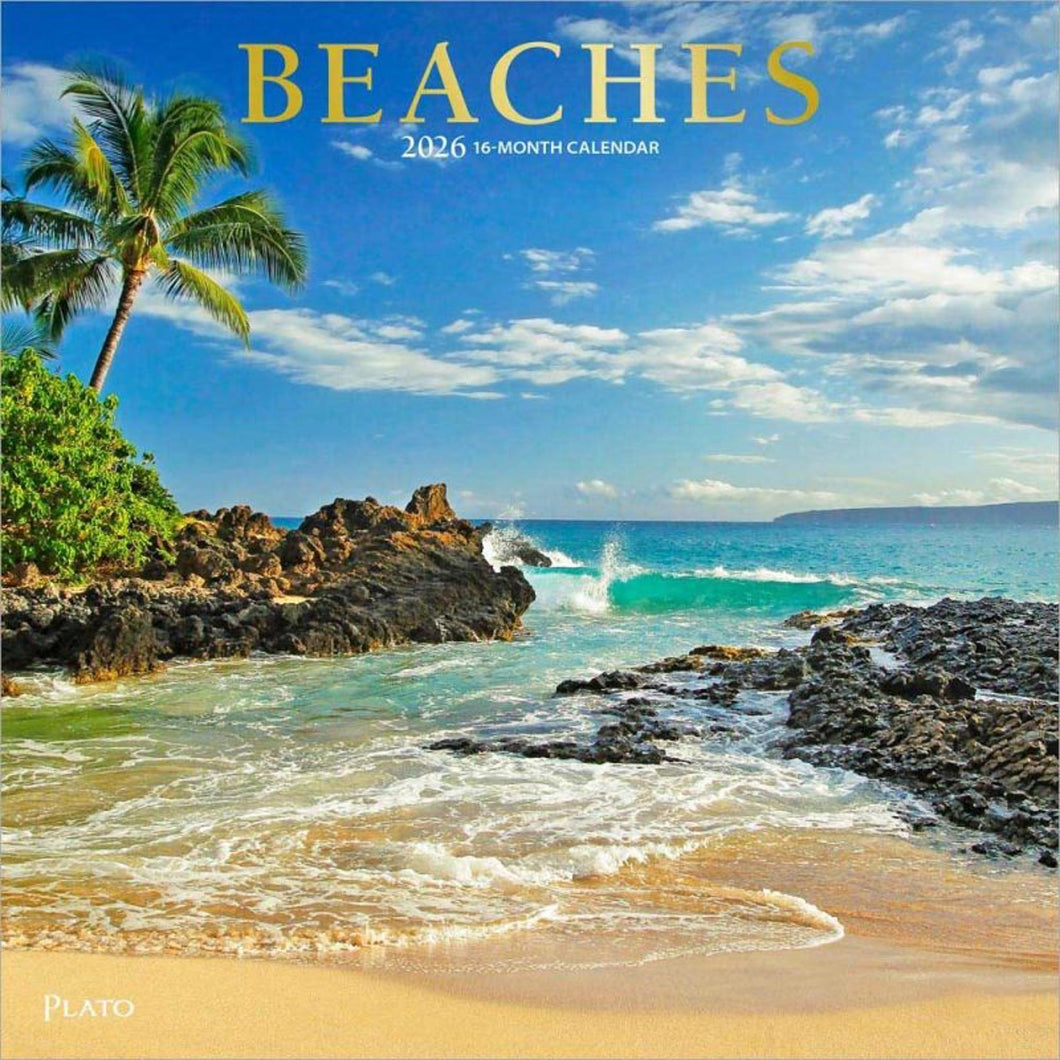 Browntrout Beaches 2026 12 x 12 Wall Calendar