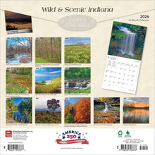 Load image into Gallery viewer, Browntrout Indiana Wild &amp; Scenic 2026 12 x 12 Wall Calendar
