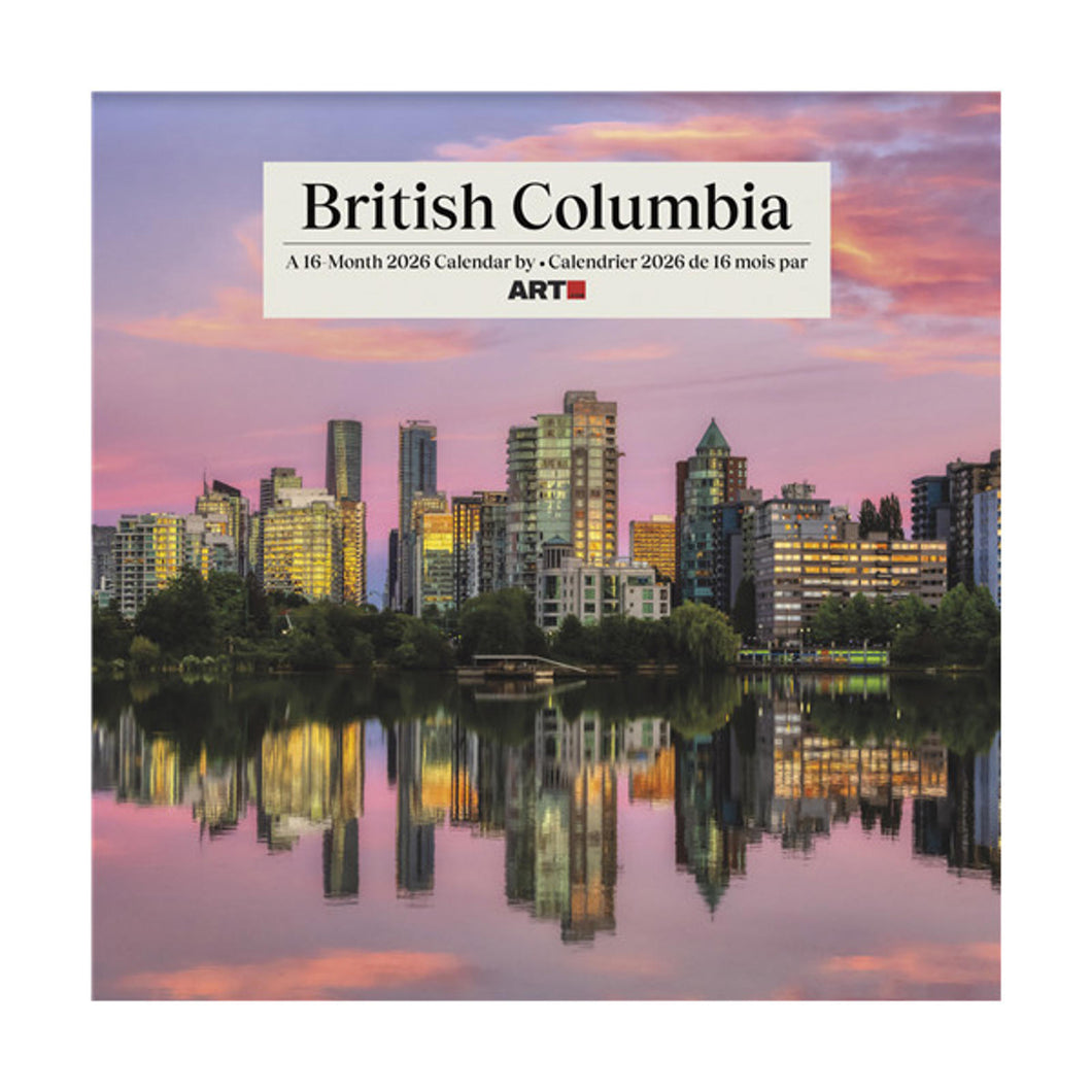 Trends International British Columbia 2026 12 x 12 Wall Calendar