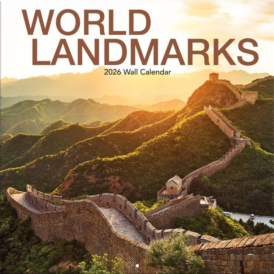 Turner World Landmarks 12x12 Photo 2026 Wall Calendar