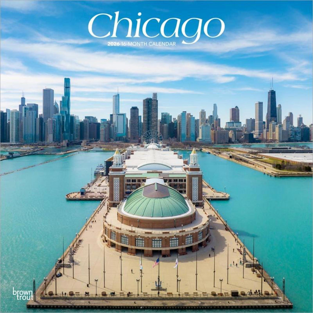 Browntrout Chicago 2026 12 x 12 Wall Calendar