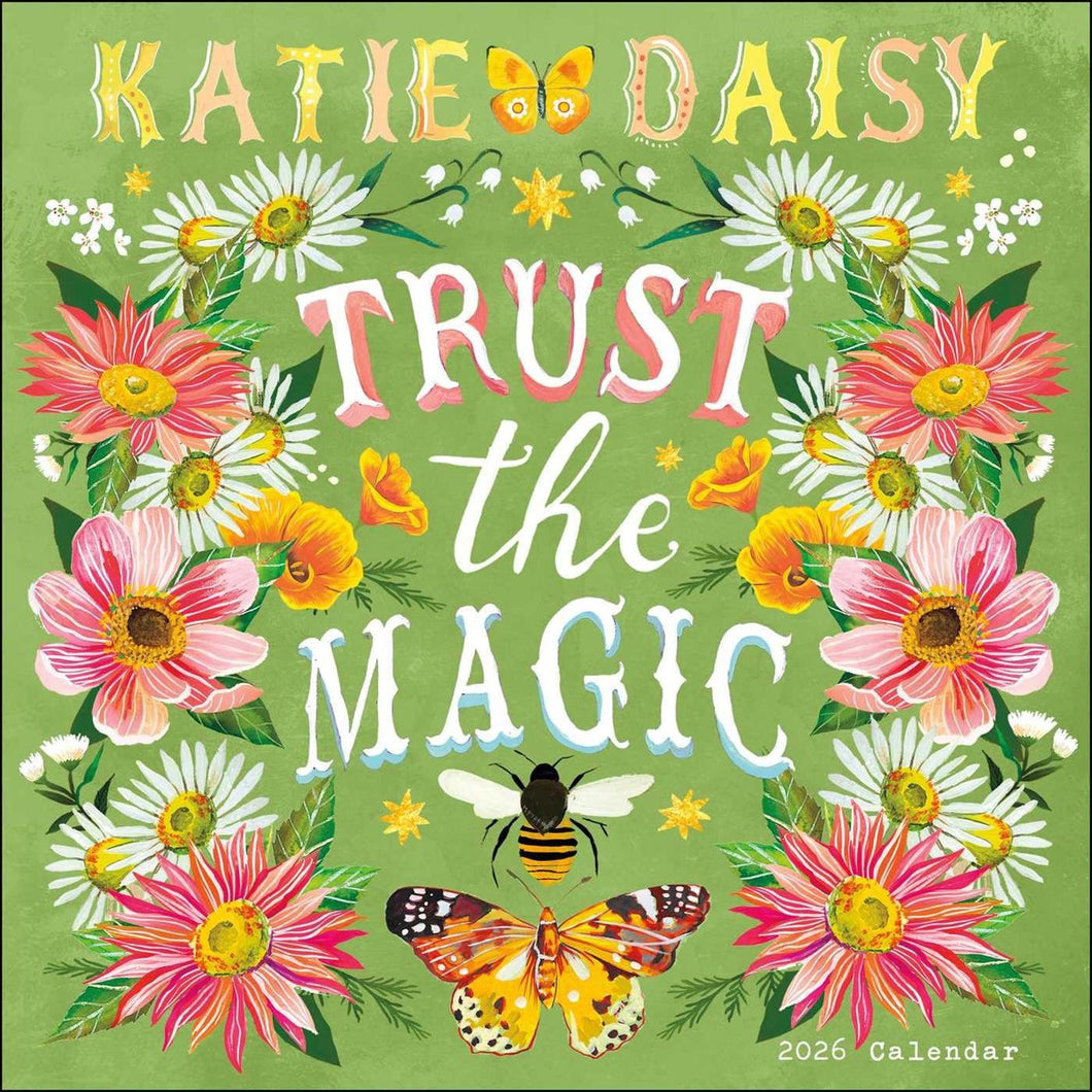 Amber Lotus Katie Daisy 12x12 2026 Wall Calendar