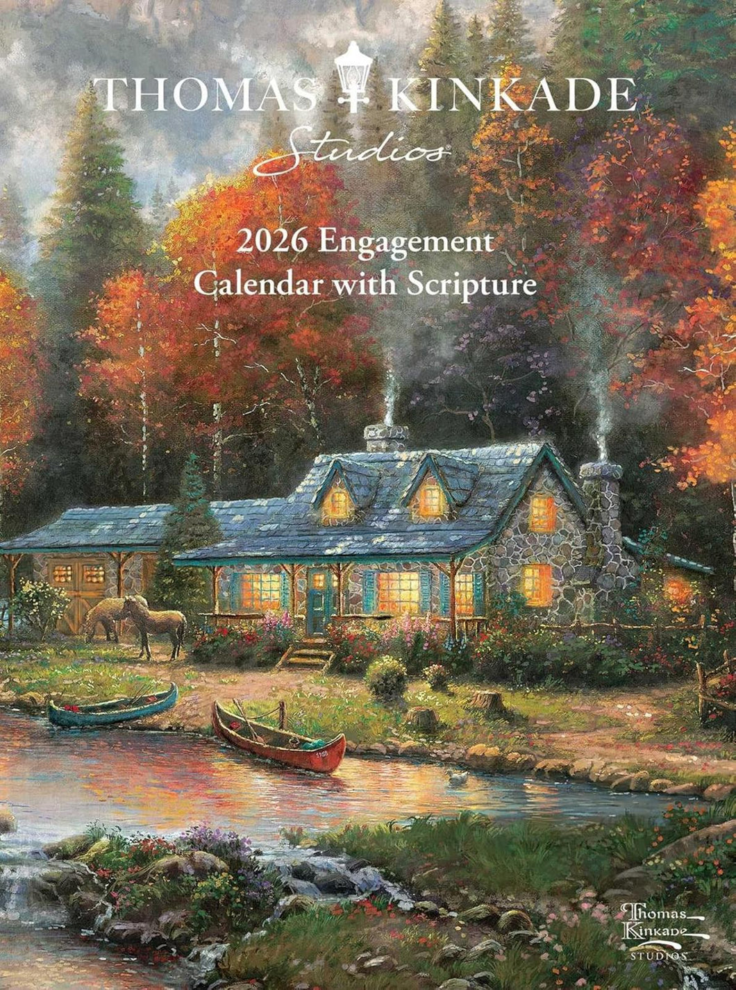 Andrews McMeel Thomas Kinkade Studios 2026 Monthly/Weekly Engagement Calendar