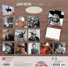 Load image into Gallery viewer, Browntrout John Wayne OFFICIAL 2026 12 x 12 Wall Calendar
