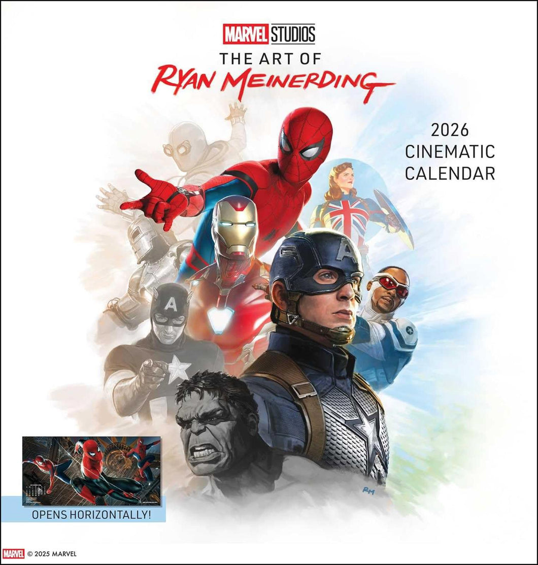 Harry Abrams Marvel Studios: The Art of Ryan Meinerdi 12x12 2026 Wall Calendar
