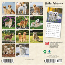 Load image into Gallery viewer, Browntrout Golden Retrievers 2026 7 x 7 Mini Calendar
