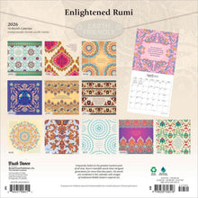 Load image into Gallery viewer, Browntrout Enlightened Rumi 2026 12 x 12 Wall Calendar
