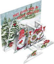 Load image into Gallery viewer, Lang Holiday Gnomes Pop-up Christmas Cards 8ct
