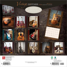 Load image into Gallery viewer, Browntrout Vintage Guitars 2026 12 x 12 Wall Calendar
