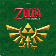 Load image into Gallery viewer, Harry Abrams Legend of Zelda 12x12 2026 Wall Calendar
