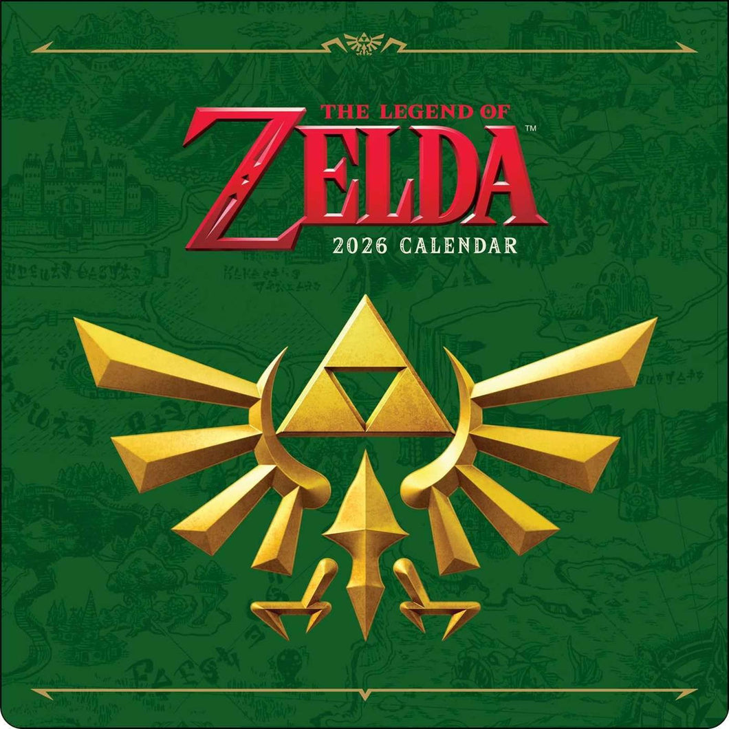 Harry Abrams Legend of Zelda 12x12 2026 Wall Calendar