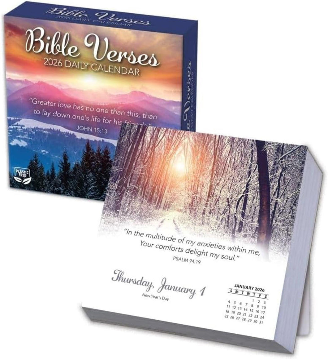 Turner Bible Verses 2026 Daily Box Calendar